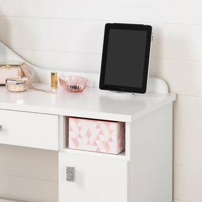Tiara Makeup Desk Pure White - South Shore 5 Tiara Makeup Desk Pure White - South Shore - Image 5