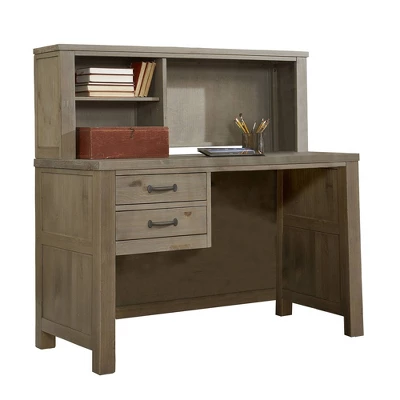 Highlands Desk With Hutch Driftwood - Hillsdale Furniture 1 Highlands Desk With Hutch Driftwood - Hillsdale Furniture