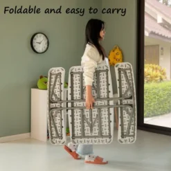 Foldable White Kids' Picnic Table Bench Outdoor Portable Children's Backyard Table, Crafting, Dining, And Playtime Patio Table -Kids Home Store GUEST c61af9f0 a343 47dc 9dea d685adc1c925