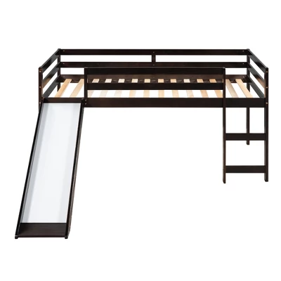 Twin Size Loft Bed With Slide - ModernLuxe 4 Twin Size Loft Bed With Slide - ModernLuxe - Image 4