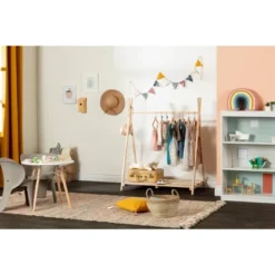 Sweedi Scandinavian Kids' Clothes Rack Natural Wood - South Shore -Kids Home Store GUEST cb71c182 07bd 4dab a471 9a9ca47cd877