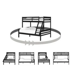 Induzy Solid Wood Bunk Beds Matte Black - South Shore 17 Induzy Solid Wood Bunk Beds Matte Black - South Shore -Kids Home Store GUEST cb919afb 9c8e 4291 9f4c 919d61af9018