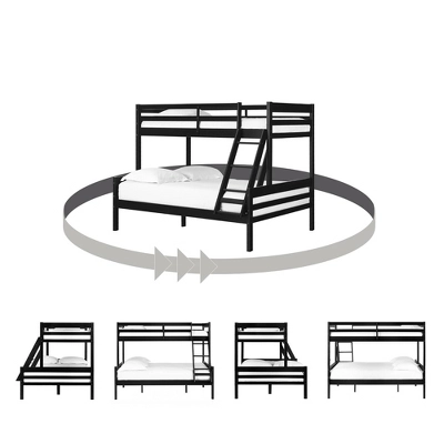 Induzy Solid Wood Bunk Beds Matte Black - South Shore 8 Induzy Solid Wood Bunk Beds Matte Black - South Shore - Image 8