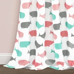 Whale Window Curtain - Lush Décor -Kids Home Store GUEST cc165173 d2fd 43d1 91bc f0eee02ace58