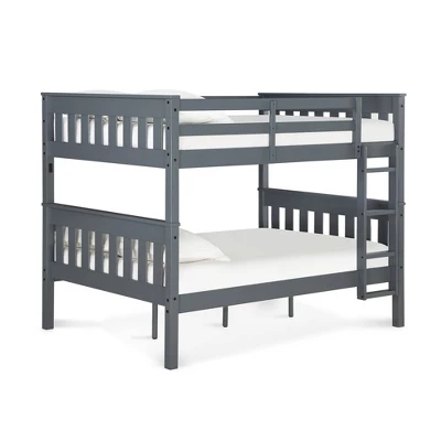 Full Over Full Petty Wood Bunk Bed With USB Port - Room & Joy 14 Full Over Full Petty Wood Bunk Bed With USB Port - Room & Joy - Image 14