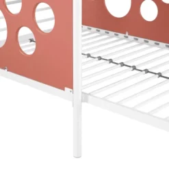 Twin Modern Cut-Out L-Shaped Metal Bunk Bed - Saracina Home -Kids Home Store GUEST d136bdc3 f058 4dfd 808e 90088fa20ede