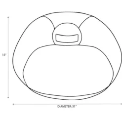 Canvas Kids' Bean Bag Green - Pillowfort™ -Kids Home Store GUEST d6c9190f e60e 4413 9358 af1a54732d28 1