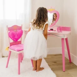Princess Vanity Table And Chair Set - WildKin -Kids Home Store GUEST dabd872e 2dfd 4f68 8dcb c29a800ce6f6