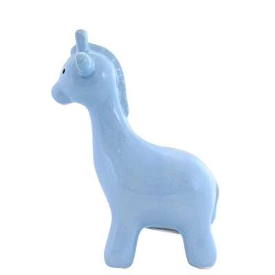 Bank Blue Large Giraffe - One Giraffe Bank 9.5 Inches - Money Saving - 3562Bl - Ceramic - Blue 1 Bank Blue Large Giraffe - One Giraffe Bank 9.5 Inches - Money Saving - 3562Bl - Ceramic - Blue