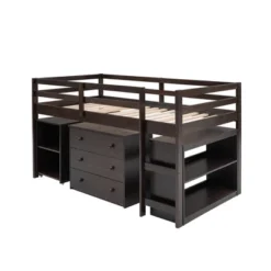 Low Twin Loft Bed With Cabinet And Rolling Portable Desk - ModernLuxe 15 Low Twin Loft Bed With Cabinet And Rolling Portable Desk - ModernLuxe -Kids Home Store GUEST dbd98851 41c7 4e8c 84d2 993deb783322