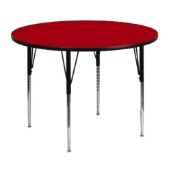 Emma And Oliver 48" Round Laminate Adjustable Activity Table -Kids Home Store GUEST e53224aa 7018 43ef 9112 8ee74998eafc