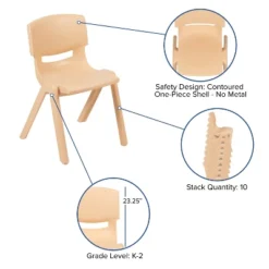 Flash Furniture 2 Pack Plastic Stackable School Chair With 13.25" Seat Height -Kids Home Store GUEST e692b49a c809 4b9c bc72 afb8f69426cc