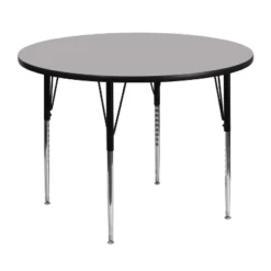 Emma And Oliver 48" Round Laminate Adjustable Activity Table -Kids Home Store GUEST e95e56b5 7f01 4cd0 9d04 cdfaeadff2bf