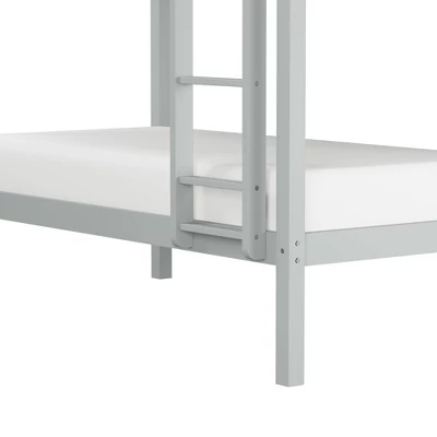 Kids' Twin Over Twin Caspian Bunk Bed With Hanging Nightstand Gray - Hillsdale Furniture 2 Kids' Twin Over Twin Caspian Bunk Bed With Hanging Nightstand Gray - Hillsdale Furniture - Image 2