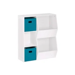 3pc Kids' Floor Cabinet With 2 Bins Set - RiverRidge Home -Kids Home Store GUEST eebb8edb 8c74 4a76 b2b3 69a0a4d47922
