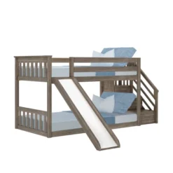 Max & Lily Twin Low Bunk Bed W/ Staircase And Slide 15 Max & Lily Twin Low Bunk Bed W/ Staircase And Slide -Kids Home Store GUEST eed7d28f 7936 409e a7eb f7504ebdae50