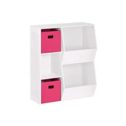 3pc Kids' Floor Cabinet With 2 Bins Set - RiverRidge Home -Kids Home Store GUEST f0501c34 752d 48bd 90e0 de3f1af6f4b7