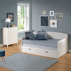 King Harmony Daybed With Conversion White - Alaterre Furniture 20 King Harmony Daybed With Conversion White - Alaterre Furniture -Kids Home Store GUEST f1d3b3e6 fd5a 4935 a7d7 bf422a61a419