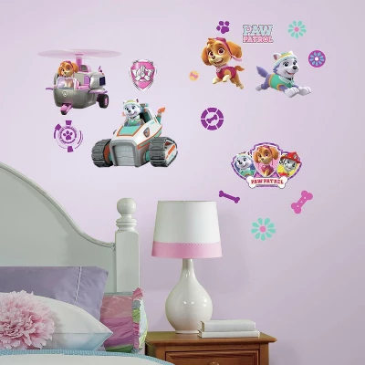 Roommates PAW Patrol Girl Pups Peel And Stick Wall Decal 1 Roommates PAW Patrol Girl Pups Peel And Stick Wall Decal