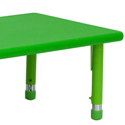 Emma And Oliver 24"W X 48"L Rectangular Plastic Height Adjustable Activity Table 5 Emma And Oliver 24"W X 48"L Rectangular Plastic Height Adjustable Activity Table - Image 5