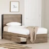 Arlen Mates Bed And Headboard Set Weathered Oak - South Shore