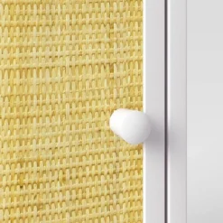 Rattan And Wood Bedside Kids' Table White - Pillowfort™ -Kids Home Store GUEST fef8c302 87e3 4bef 800c 076600a0acbf