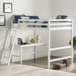 Full Caspian Loft Bed White - Hillsdale Furniture -Kids Home Store GUEST ff39bdc2 b6cd 4ca2 941e 0fd737d2b9c5